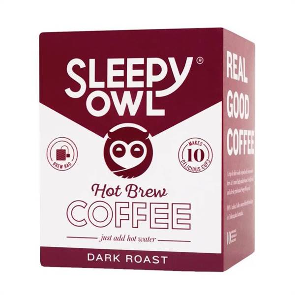 Sleepy Owl Hot Brew Coffee- Dark Roast